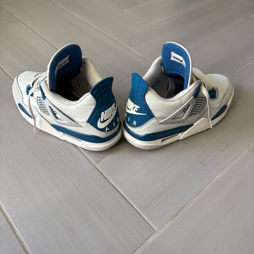 Nike Air Jordan 4 Retro 2024 Men’s Sneakers | Military Blue | Size 7 - Picture 12 of 16